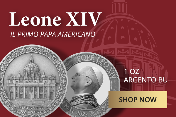 Moneta argento Papa Leone XIV  - Italpreziosi
