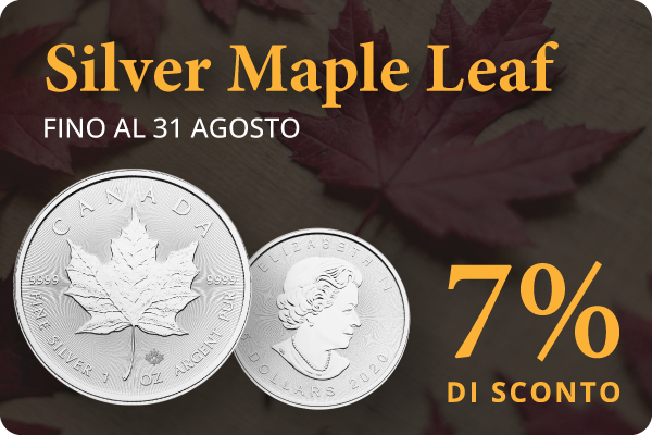 Moneta silver Maple Leaf  - Italpreziosi
