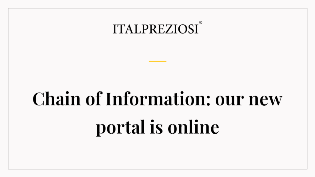 Chain of Information: our new portal is online