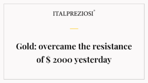 Gold: overcame the resistance of $ 2000 yesterday