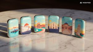 Collezione Lingotti Grandi Città d'Italia, di Italpreziosi. Immagine modificata con AI
